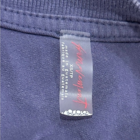 FP Movement Free People Tee Tshirt Hotshot Romper Blue with flaw NWOT XS - Picture 5 of 9